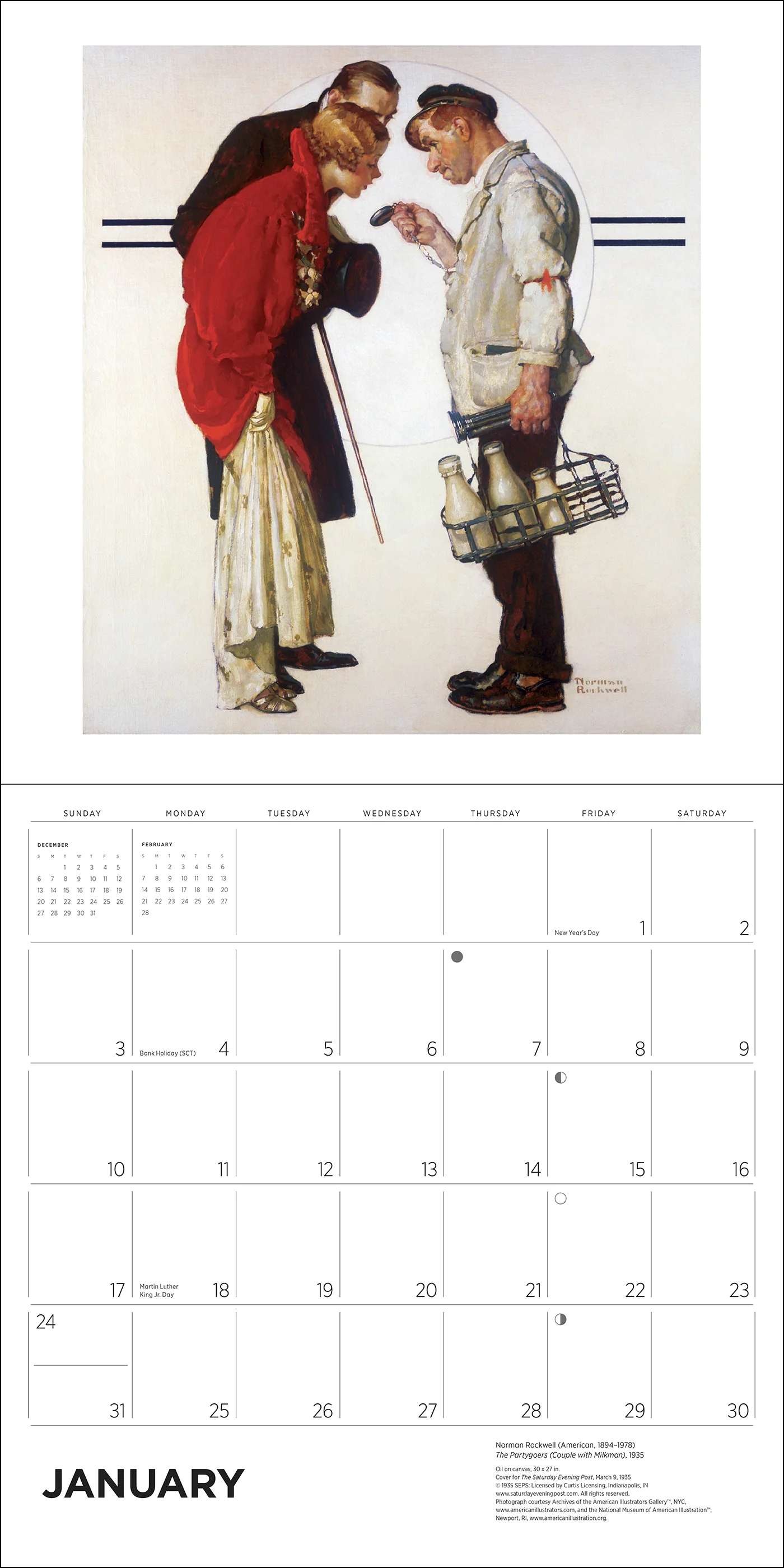 Norman Rockwell: The Saturday Evening Post 2027 Wall Calendar - Image 2
