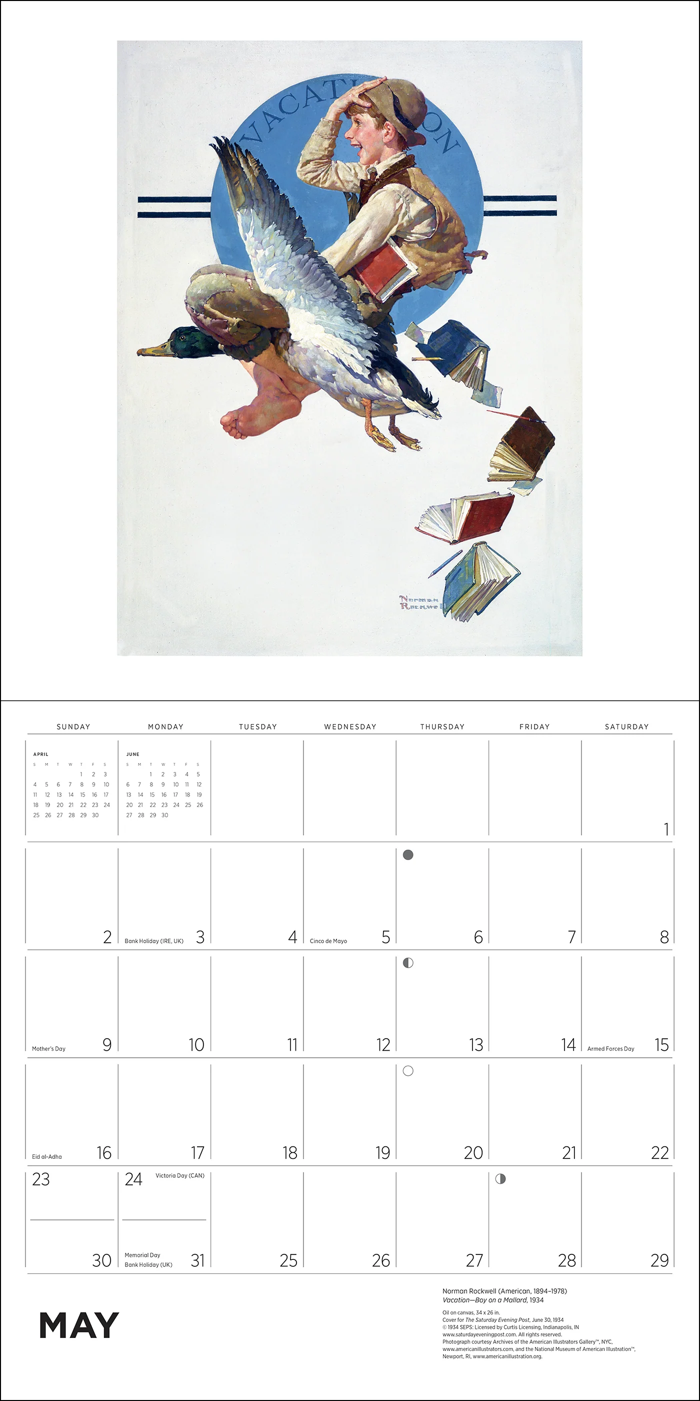 Norman Rockwell: The Saturday Evening Post 2027 Wall Calendar - Image 4