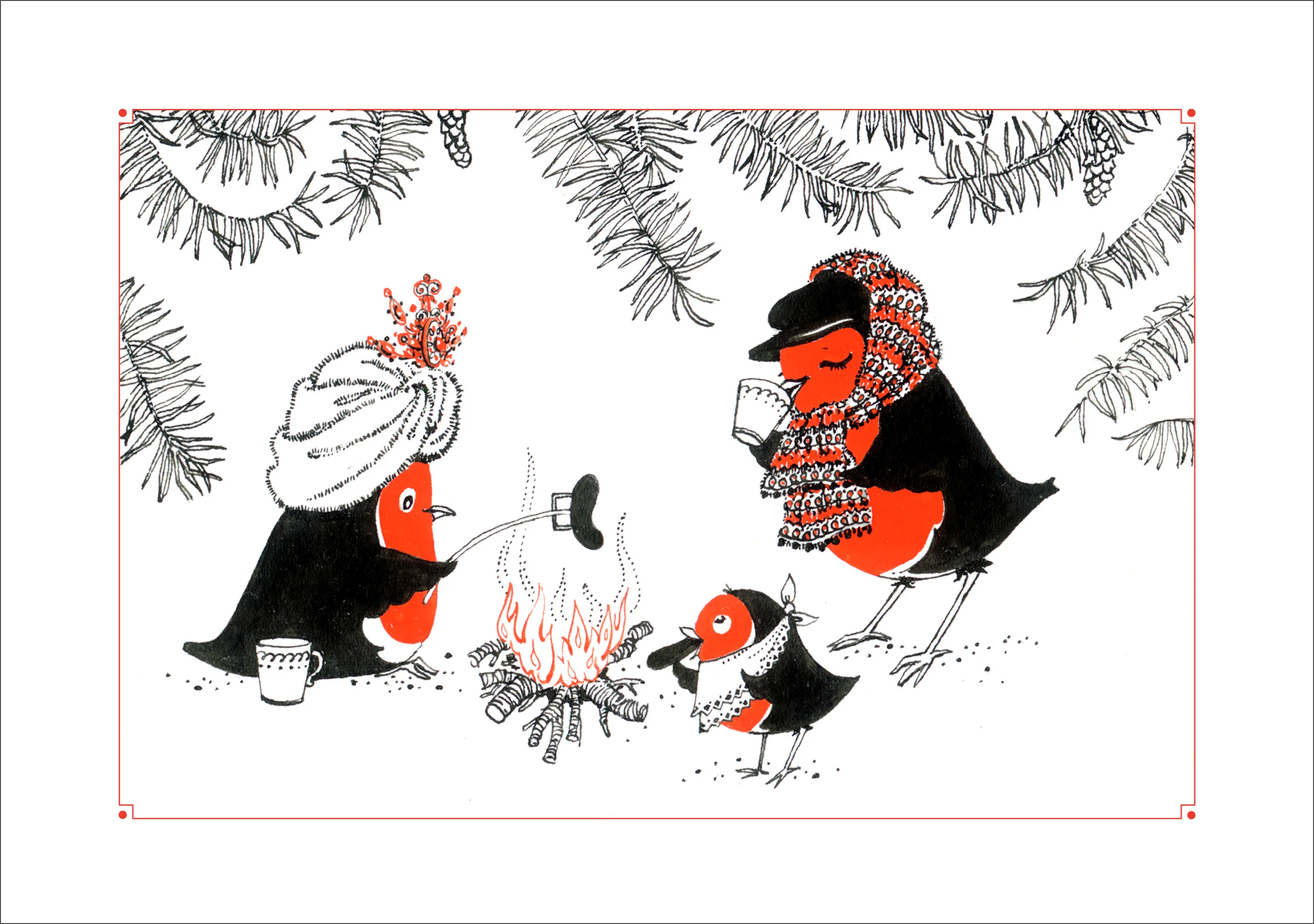 Patricia Burgess: Jolly Robins Holiday Card Assortment - Image 5