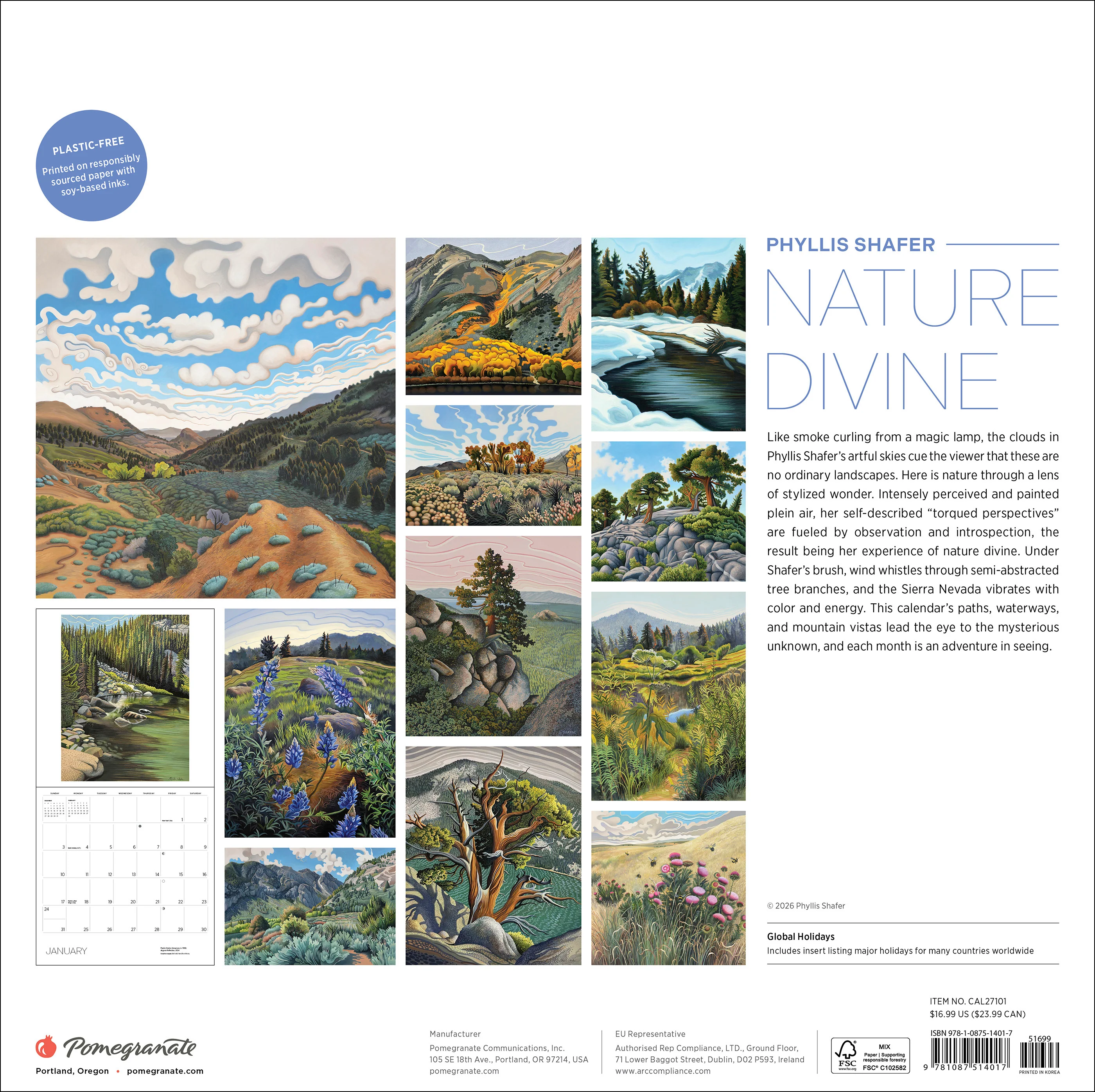 Phyllis Shafer: Nature Divine 2027 Wall Calendar - Image 8