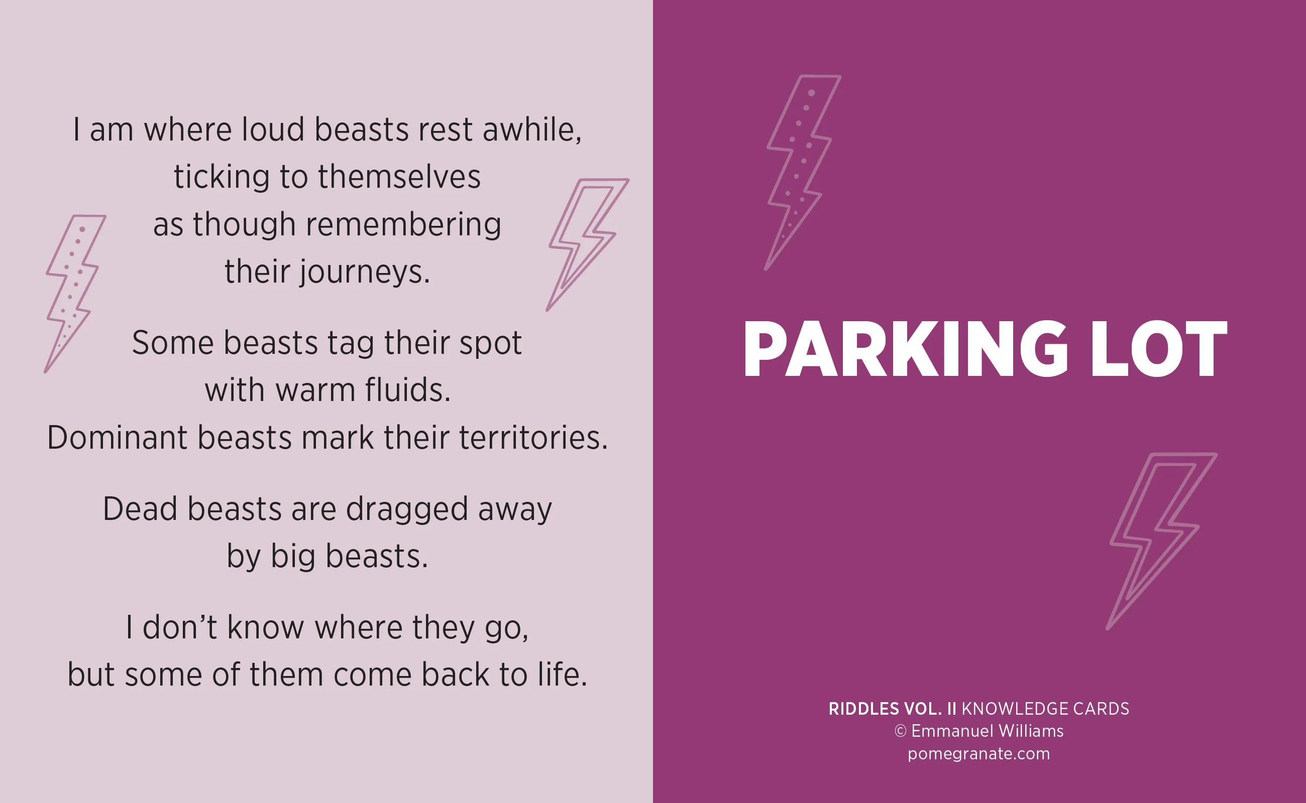 Riddles, Vol. II Knowledge Cards - Image 4