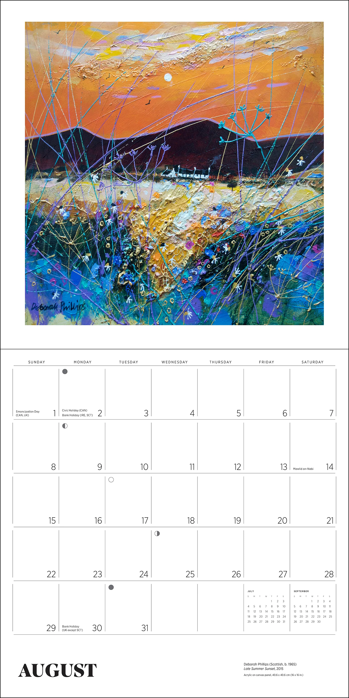 Scotland: The Art of Deborah Phillips 2027 Wall Calendar - Image 2