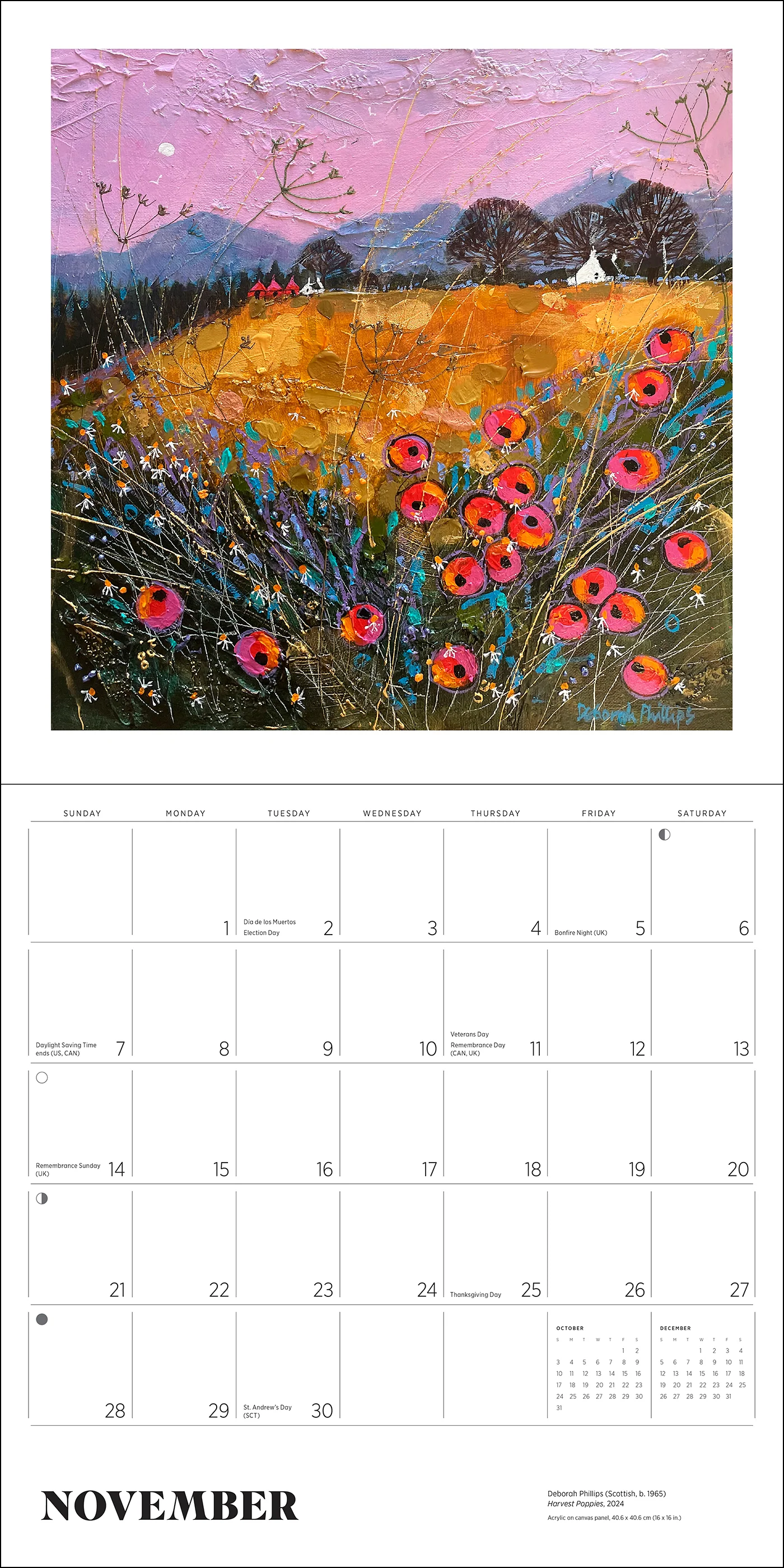 Scotland: The Art of Deborah Phillips 2027 Wall Calendar - Image 3