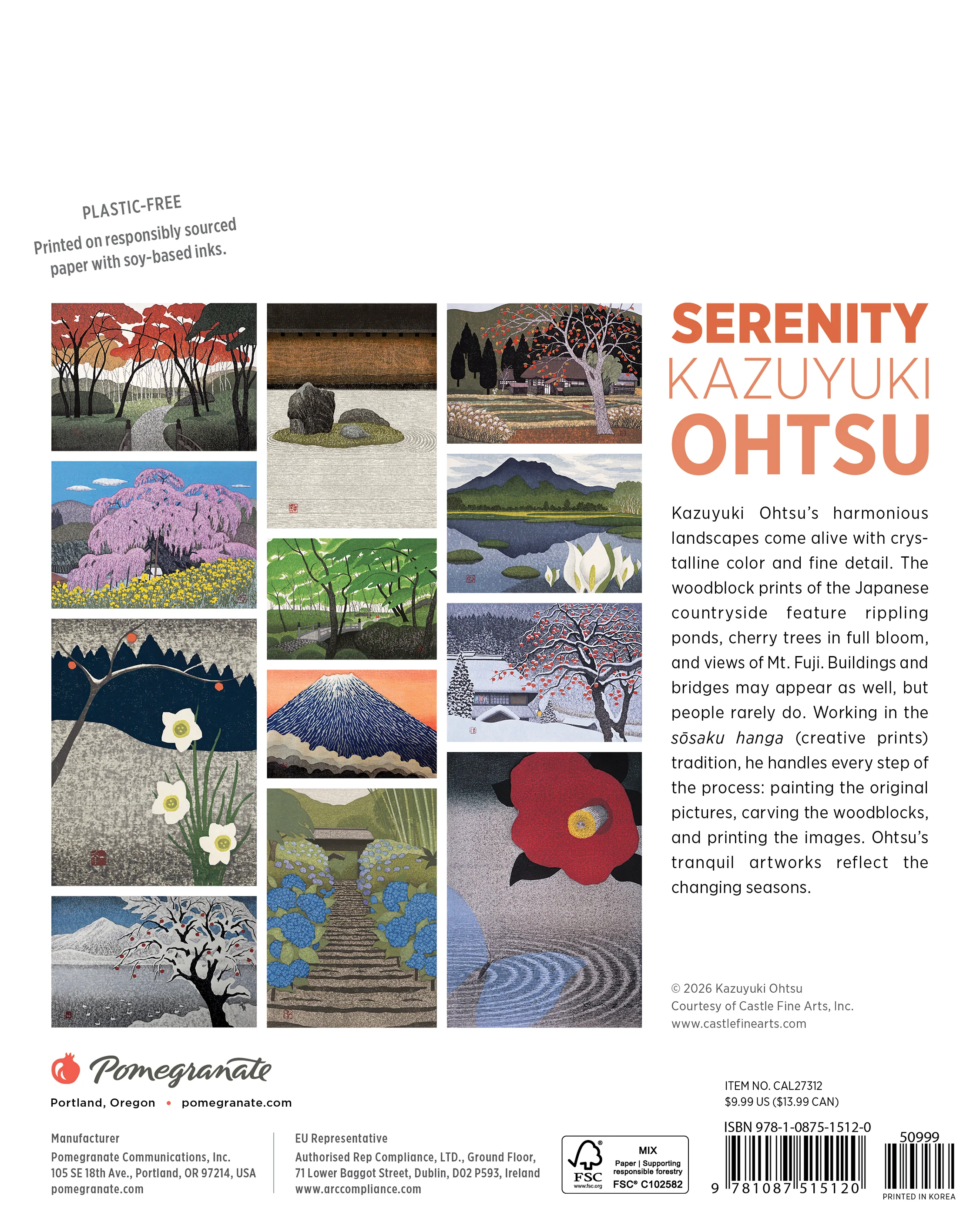 Serenity: Kazuyuki Ohtsu 2027 Mini Wall Calendar - Image 8