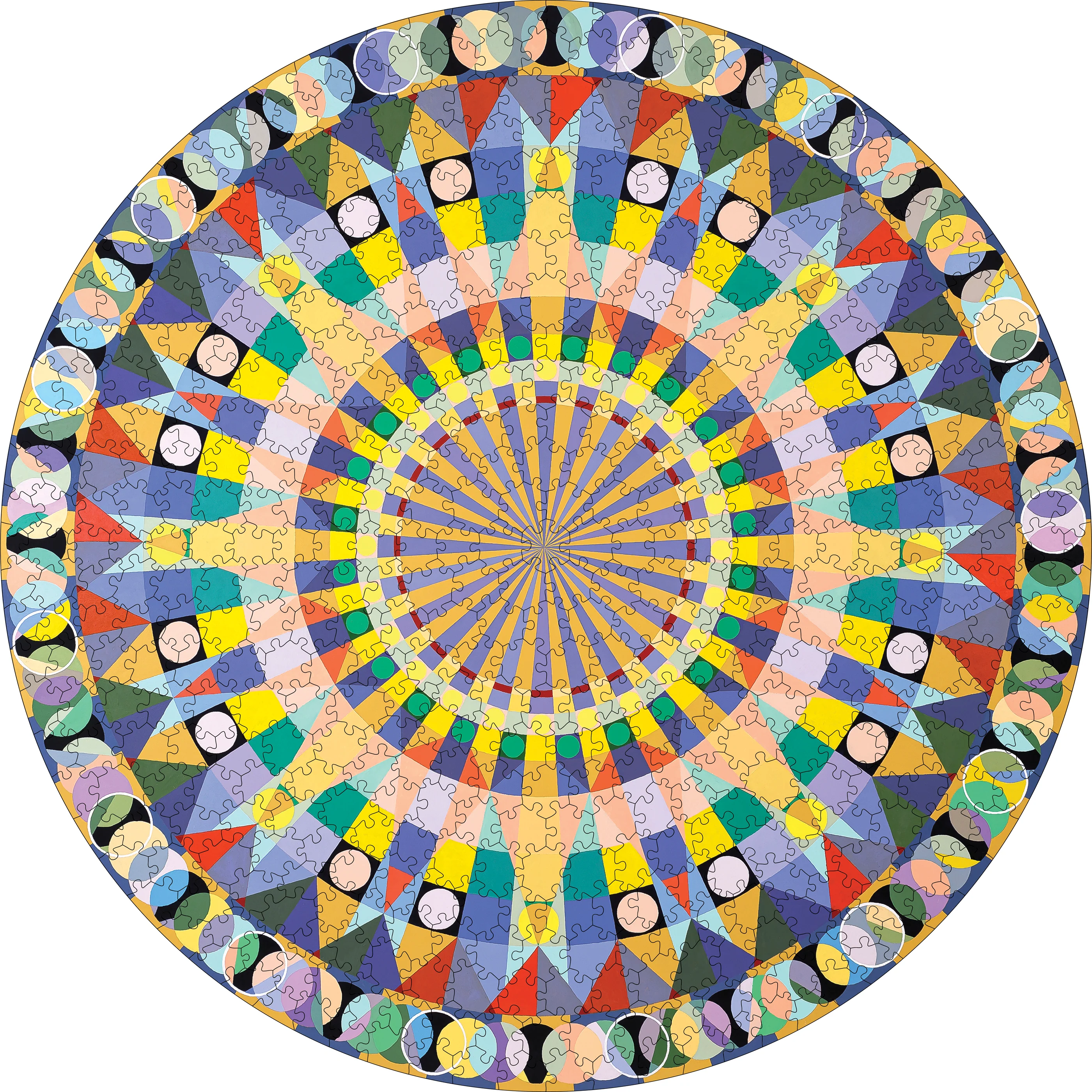 Susan Barnett: Mandala IV 500-Piece Circular Jigsaw Puzzle - Image 2