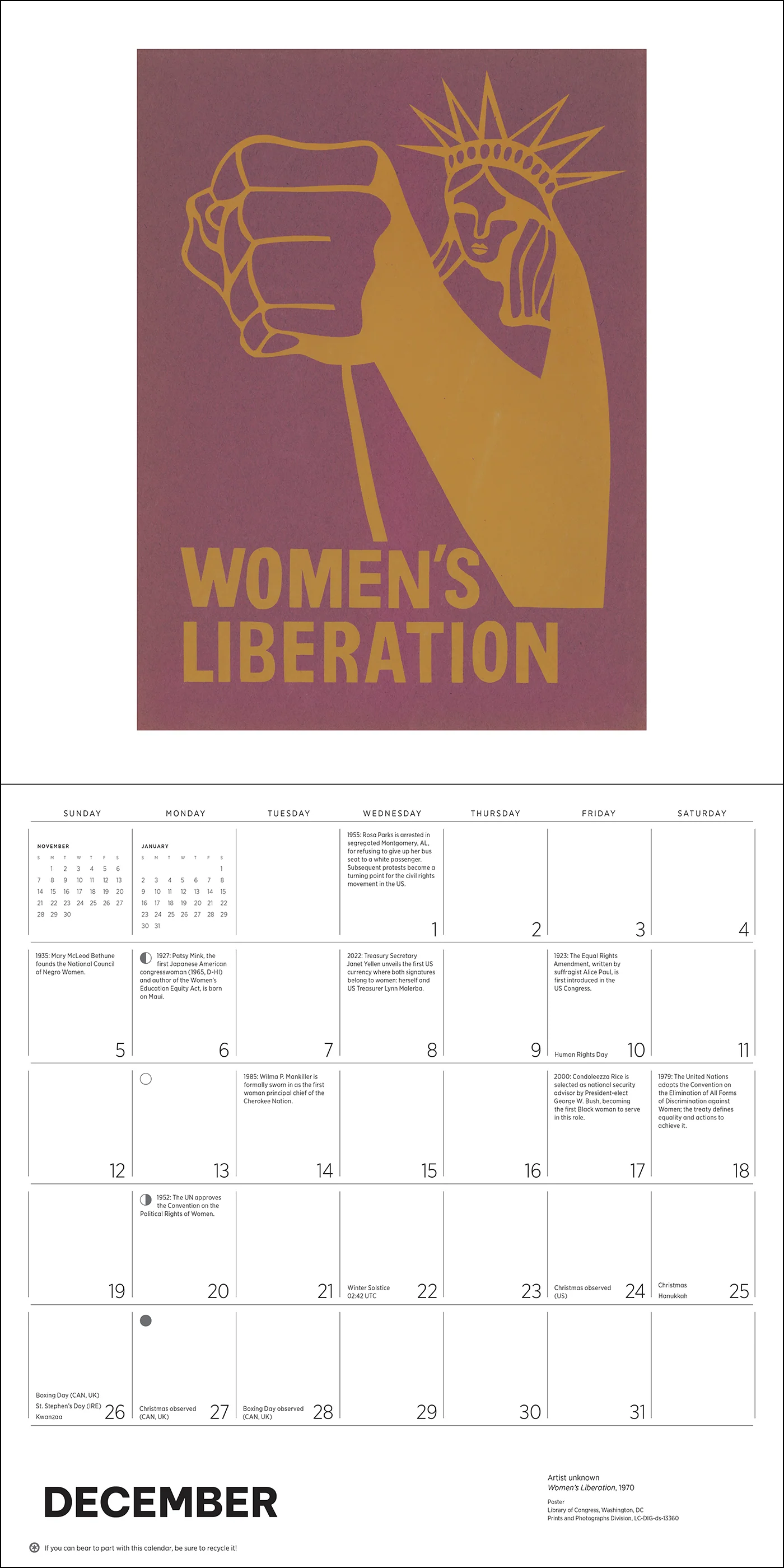 The Fight for Women’s Rights 2027 Wall Calendar - Image 6