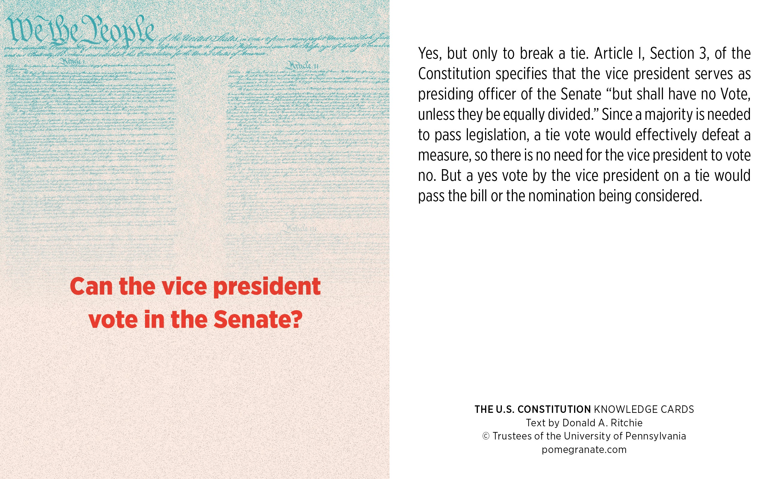 The U.S. Constitution Quiz Deck Knowledge Cards - Image 4