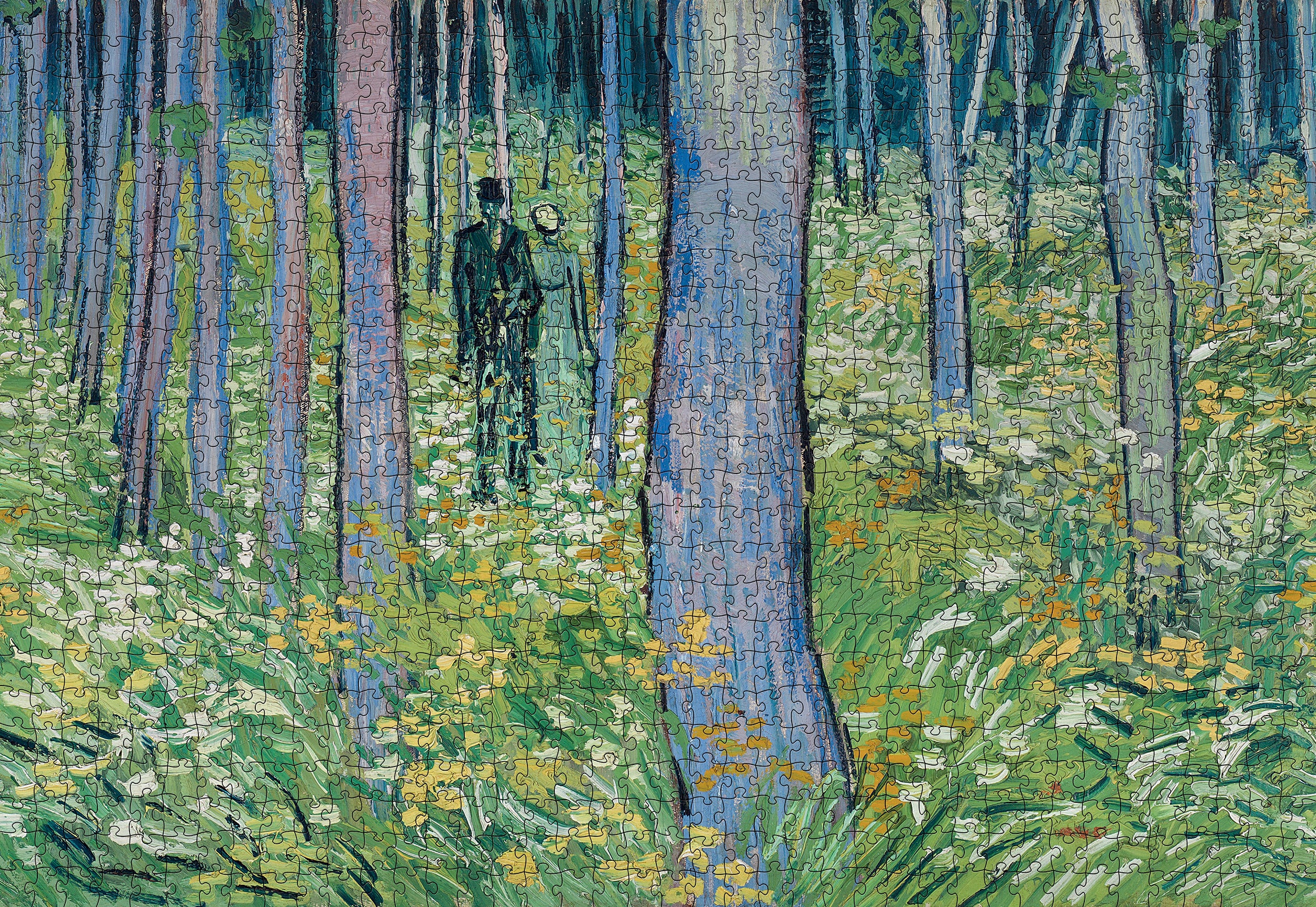 Vincent van Gogh: Undergrowth with Two Figures 1000-Piece Jigsaw Puzzle - Image 2