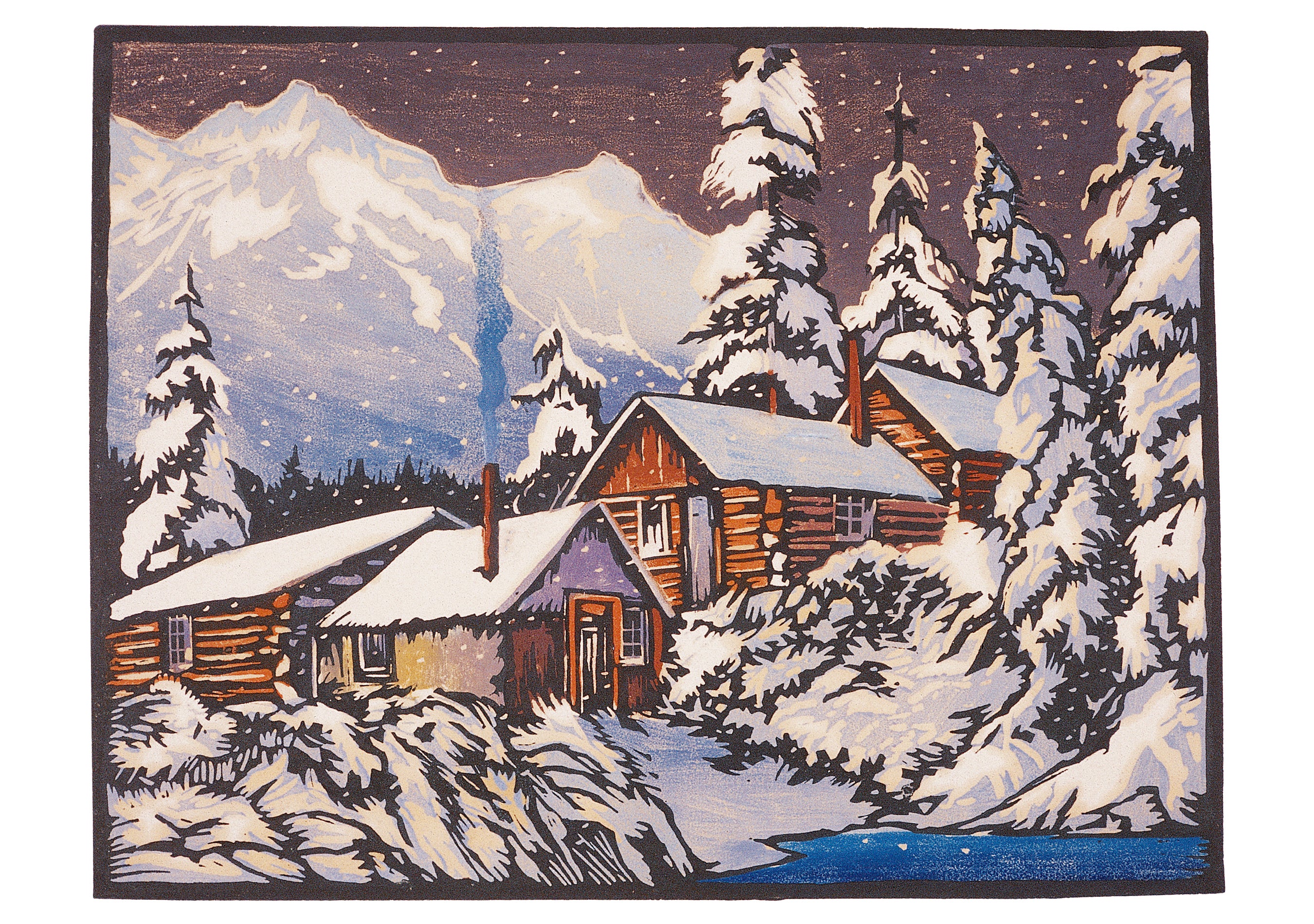 William S. Rice: Long Winter's Night Holiday Card Assortment - Image 5